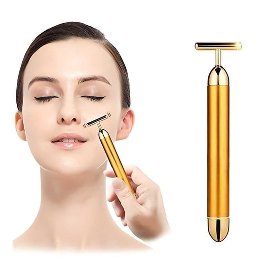 GoldAura Luxe Bar Electric Facial Massage Roller